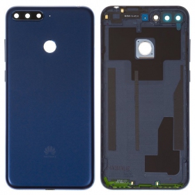 Huawei Y6 Prime 2018 baksida / batterilucka (blå) (begagnad grade C, original)