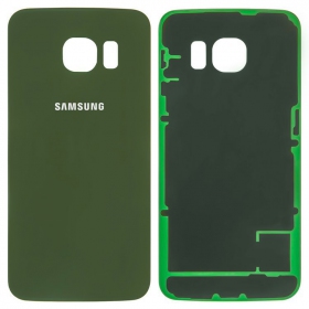 Samsung G925F Galaxy S6 Edge baksida / batterilucka (Green Emerald) (service pack) (original)