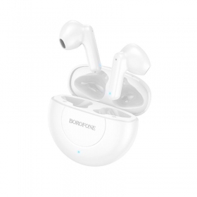 Trådlös headset Borofone BE54 Rejoice TWS (vit)