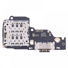 Xiaomi Redmi Note 13 4G laddarkontakt och mikrofon med flex (service pack) (original)