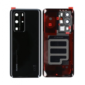 Huawei P40 Pro baksida / batterilucka (svart) (begagnad grade C, original)