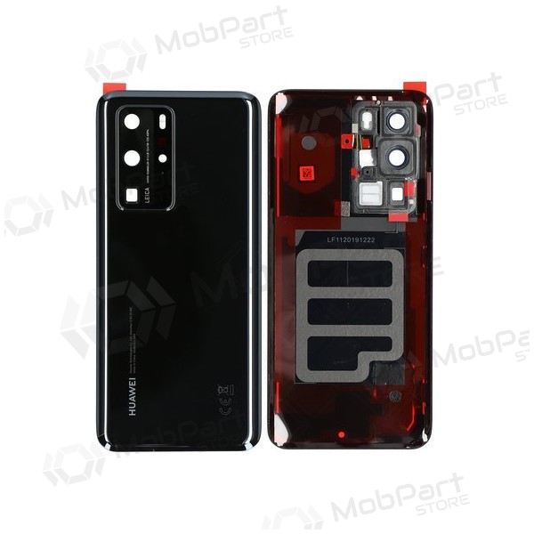 Huawei P40 Pro baksida / batterilucka (svart) (begagnad grade C, original)