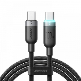 USB-C-kabel Joyroom S-A63 USB-C till USB-C 1,2 m 100 W svart
