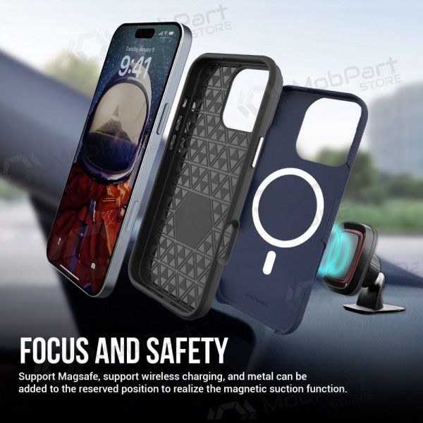 Mobilskal / fodral Perfectionists Triangle Mag Case Apple iPhone 11 mörkblå Mobilskal / fodral Perfectionists Triangle Mag Case Apple iPhone 11 mörkblå