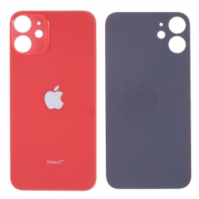 Apple iPhone 12 baksida / batterilucka (röd) (bigger hole for camera)