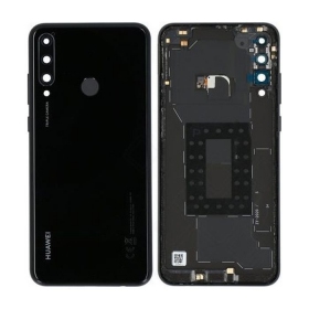 Huawei Y6p 2020 baksida / batterilucka (Midnight Black) (begagnad grade C, original)