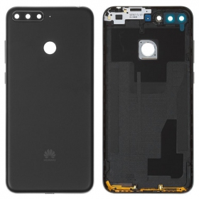 Huawei Y6 Prime 2018 baksida / batterilucka (svart) (begagnad grade B, original)