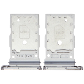 Samsung Galaxy S25, S25+ Dual SIM korthållare (silver) (original)