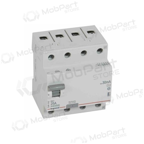 Jordfelsbrytare - RCD RX Legrand 402062 (AC, 25A, 4P, 30mA, 400V)