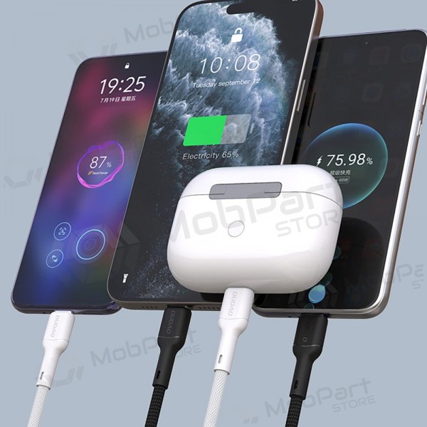 USB-C-kabel Dudao L9C USB-C till USB-C 2 m 65 W svart