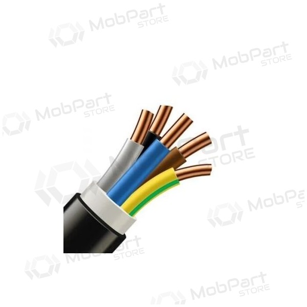 Lietkabelis CYKY 5x2.5 mm2 installationskabel (1 m, 500m trumma)