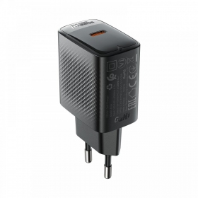 Telefonladdare Acefast A104 25 W GaN USB-C svart