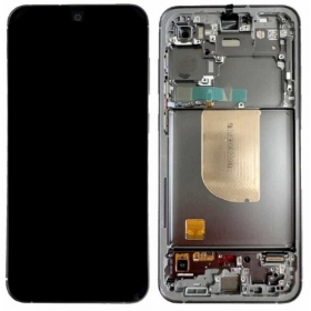 Samsung Galaxy S23 FE skärm (grafitas) (med ram) (refurbished)