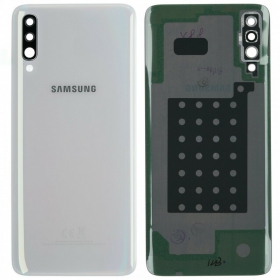 Samsung A705 Galaxy A70 2019 baksida / batterilucka (vit) (begagnad grade C, original)