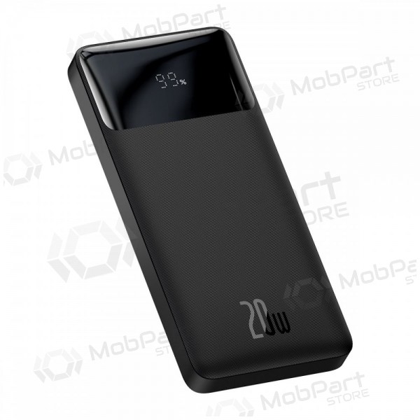 Powerbank Power Bank Baseus Bipow 20W 10000mAh + MicroUSB 0.25m svart PPBD050301