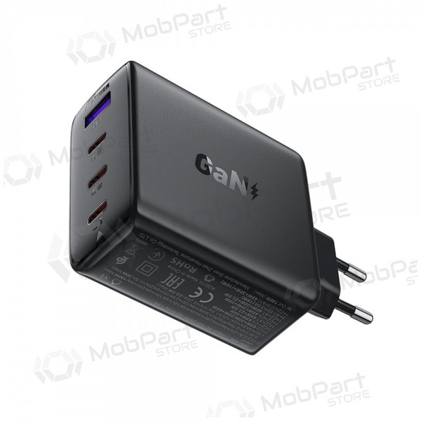 Telefonladdare Acefast A94 100 W GaN 3x USB-C + USB-A svart