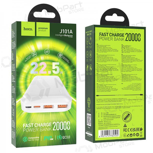 Powerbank Power Bank Hoco J101A PD 20W+Quick Charge 3.0 22.5W 20000mAh vit