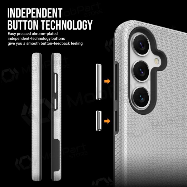 Mobilskal / fodral Perfectionists Triangle Case Samsung S926 S24 Plus/S936 S25 Plus silver Mobilskal / fodral Perfectionists Triangle Case Samsung S926 S24 Plus/S936 S25 Plus silver