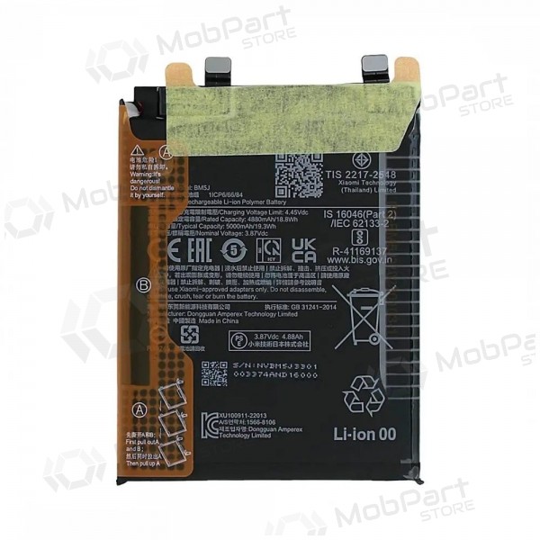 Akumuliatorius original Xiaomi Mi 10T Lite 5G 4820mAh BM4W (service pack)