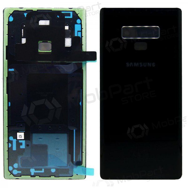 Samsung N960F Galaxy Note 9 baksida / batterilucka svart (Midnight Black) (begagnad grade B, original)