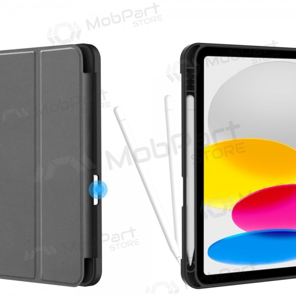 Apple iPad 10.9 2022, iPad 11 2025 fodral -Tech-Protect SmartCase Pen Holder- (svart)