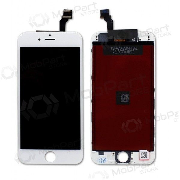 Apple iPhone 6 skärm (vit) (renoverad, original)