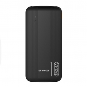Powerbank Power Bank Awei P20K 5V/2.4A 10000mAh svart