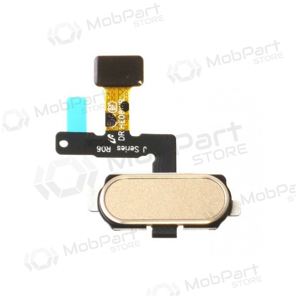 Samsung J530F Galaxy J5 (2017) / J730F Galaxy J7 (2017) HOME-knapp med flex (guld)
