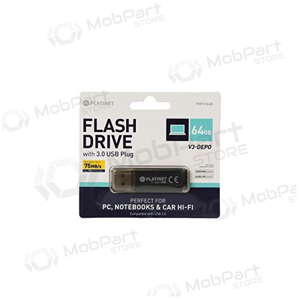 USB-minne Platinet 64GB USB 2.0