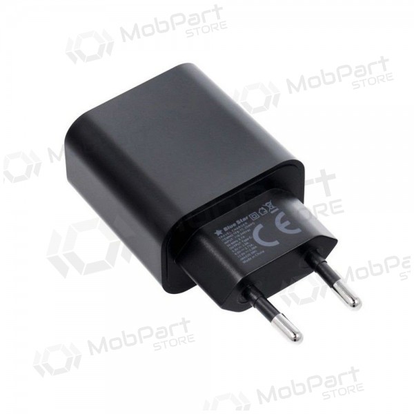 Telefonladdare Blue Star 20 W USB-C med USB-C-kabel svart