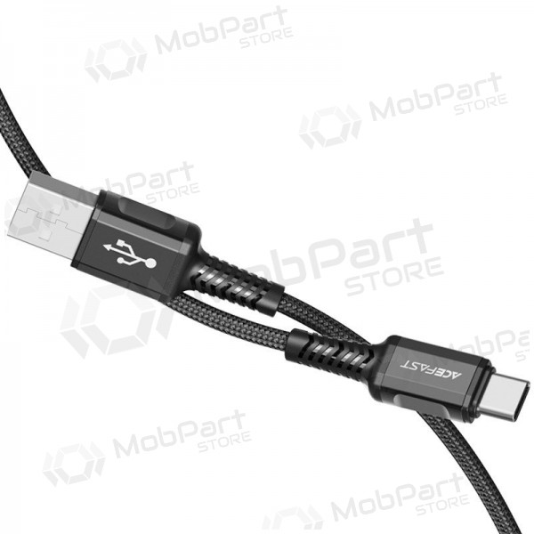 USB kabel Acefast C1-04 USB-A to USB-C 1.2m svart