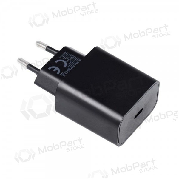 Telefonladdare Blue Star 20 W USB-C med USB-C-kabel svart