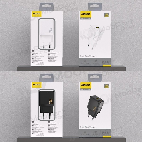 Telefonladdare Dudao A23 12 W USB-A svart