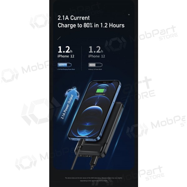 Powerbank Power Bank Awei P5K 5V/2.1A 10000mAh svart