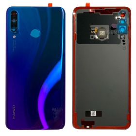 Huawei P30 Lite / P30 Lite New Edition 2020 48MP baksida / batterilucka (Peacock Blue) (begagnad grade A, original)