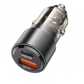 Billaddare Borofone BZ20A 83 W PD QC 3.0 USB-C + USB-A svart
