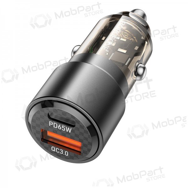 Billaddare Borofone BZ20A 83 W PD QC 3.0 USB-C + USB-A svart
