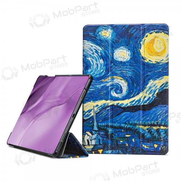 Samsung Galaxy Tab A9+, Tab A11+ fodral - Smart Leather (starry night)
