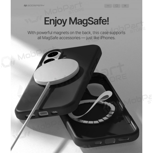 Mobilskal / fodral Mercury Pure Magsafe Silicon Case Apple iPhone 17 röd