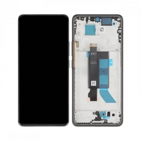 Ekranas Xiaomi Redmi Note 14 Pro 5G su lietimui jautriu stikliuku och rėmeliu Midnight Black original (service pack)