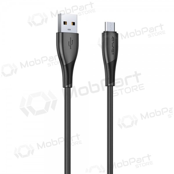 Micro USB-kabel Awei CL-182M USB-A till Micro USB 1 m svart