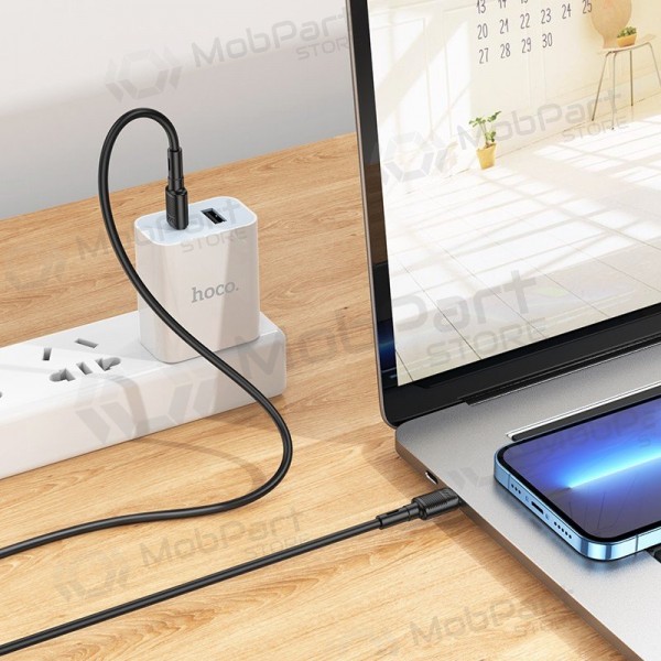 USB kabel Hoco X83 60W Type-C to Type-C 1.0m svart