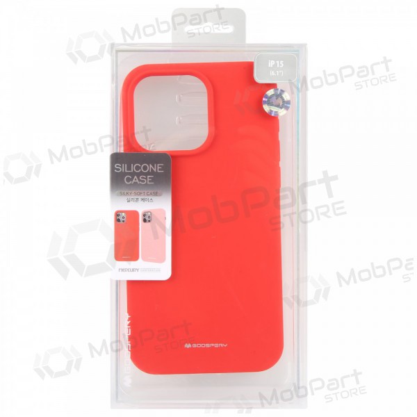 Mobilskal / fodral Mercury Silicone Case Apple iPhone 16e röd Mobilskal / fodral Mercury Silicone Case Apple iPhone 16e röd