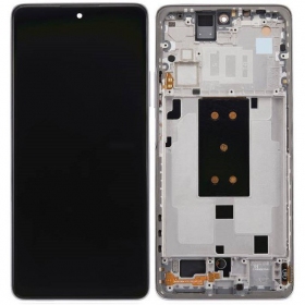 Xiaomi 11T Pro 5G skärm (vit) (med ram) (original)