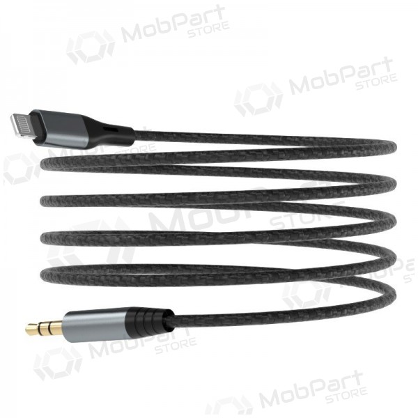 Ljudkabel Dudao L11Pro Lightning till 3.5 mm 1 m svart