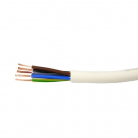 Flexibel kabel Lietkabelis OMY 5x1.0 mm² koppar 100 m rulle
