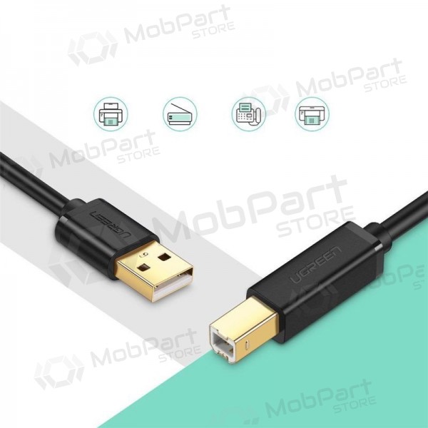 USB-kabel för skrivare Ugreen US135 USB-A till USB-B 3 m svart