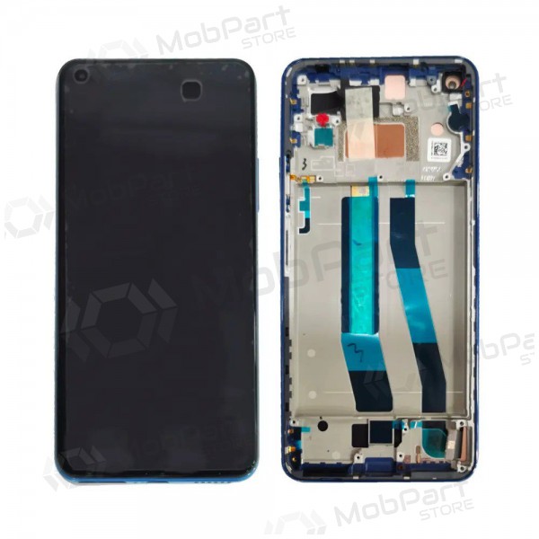 Xiaomi Mi 11 Lite 4G skärm (blå) (med ram) (original)