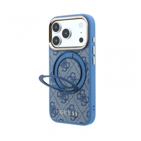 Apple iPhone 18 Pro fodral - Guess PU 4G Ring Stand MagSafe