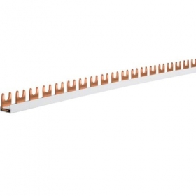 Isolerad samlingsskena Hager KDN163B (1P, 57 mod., 10mm)